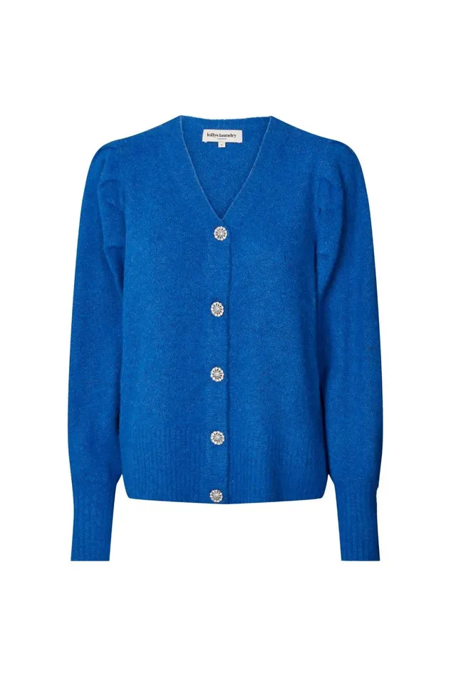 Women Lollys Laundry Knitwear Laura Cardigan Neon Blue