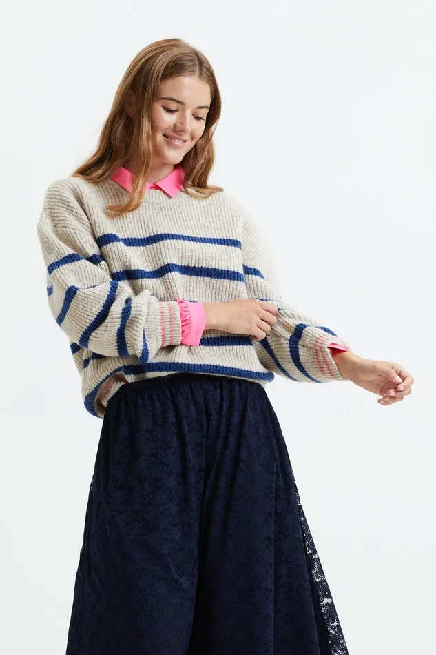 Women Lollys Laundry Knitwear Leslie Jumper Creme