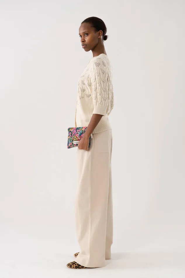 Women Lollys Laundry Knitwear MalaLL Cardigan SS Creme