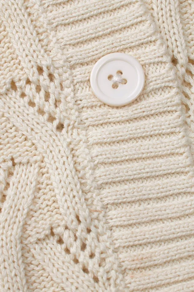 Women Lollys Laundry Knitwear MalaLL Cardigan SS Creme