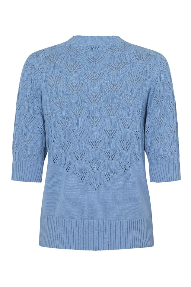 Women Lollys Laundry Knitwear MalaLL Cardigan SS Light Blue