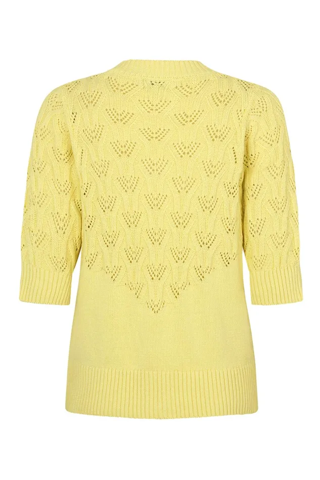 Women Lollys Laundry Knitwear MalaLL Cardigan SS Yellow