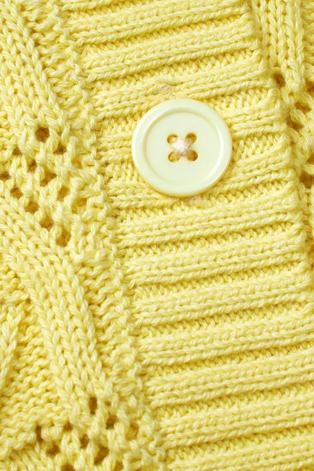 Women Lollys Laundry Knitwear MalaLL Cardigan SS Yellow