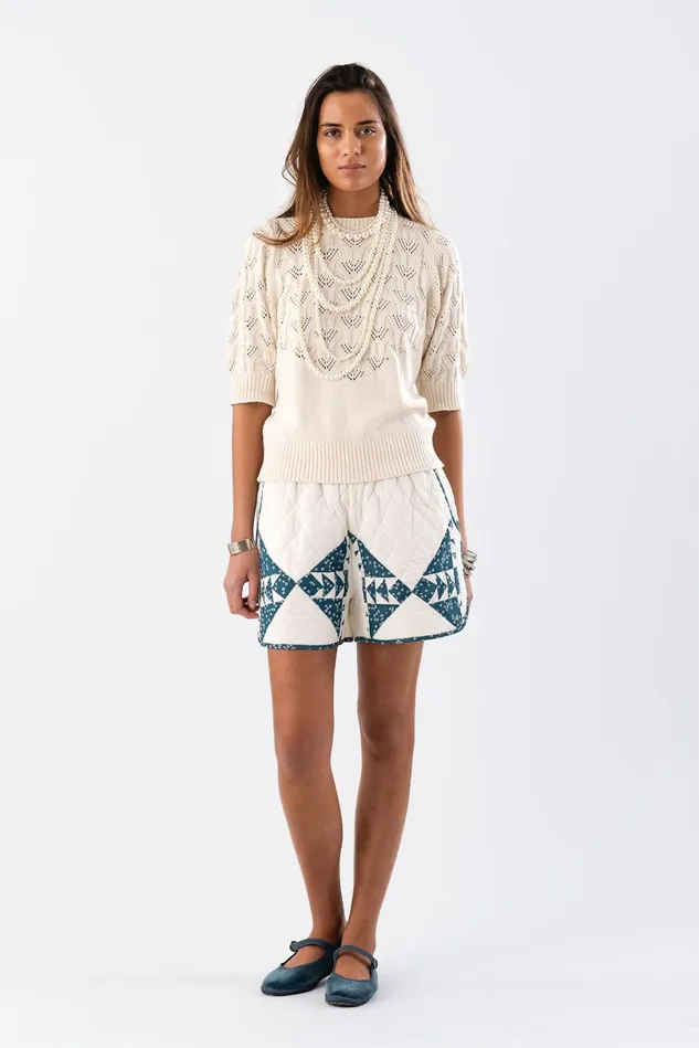Women Lollys Laundry Knitwear MalaLL Jumper SS Creme