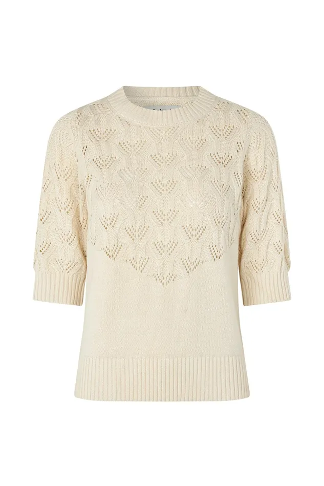 Women Lollys Laundry Knitwear MalaLL Jumper SS Creme