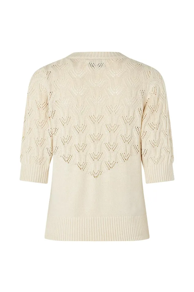 Women Lollys Laundry Knitwear MalaLL Jumper SS Creme