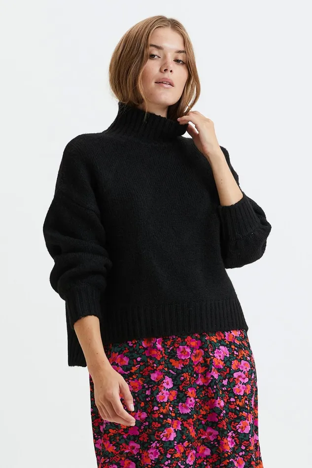 Women Lollys Laundry Knitwear Mille Knit Black