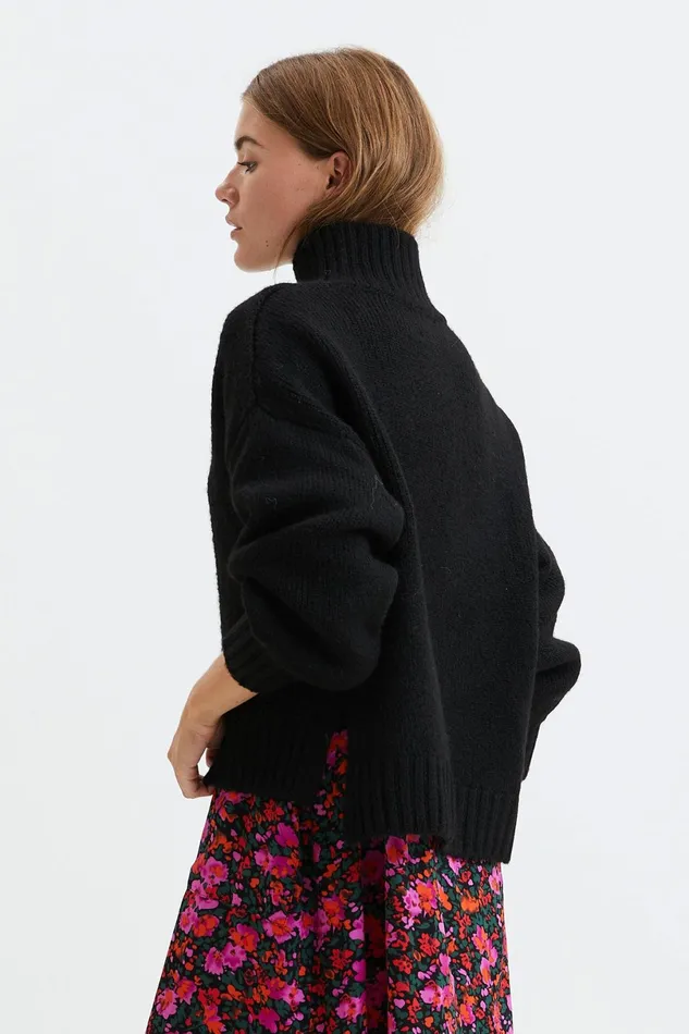Women Lollys Laundry Knitwear Mille Knit Black