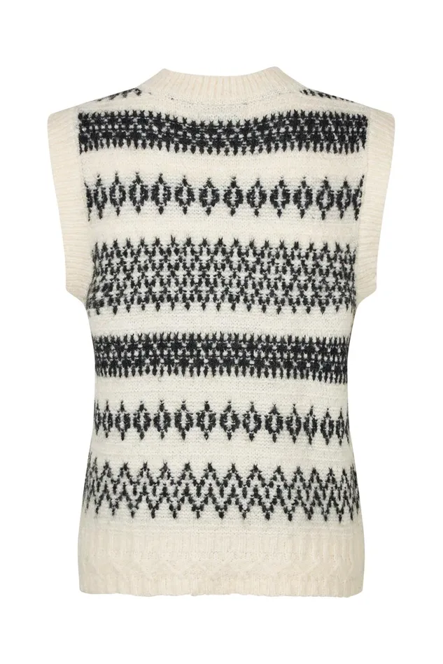 Women Lollys Laundry Knitwear NarbonneLL Vest SL Black
