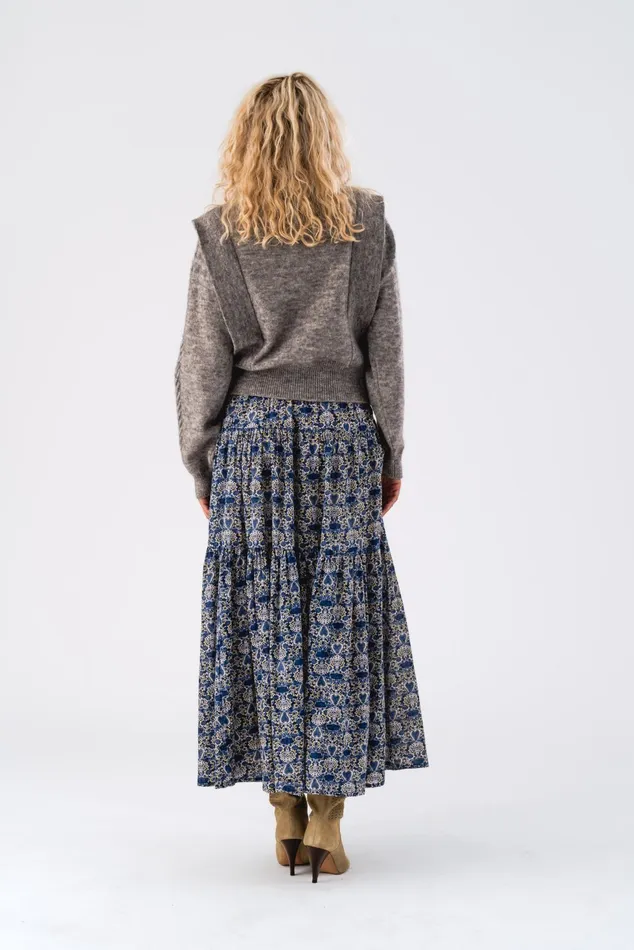 Women Lollys Laundry Knitwear NoviaLL Cardigan LS Light Grey Melange