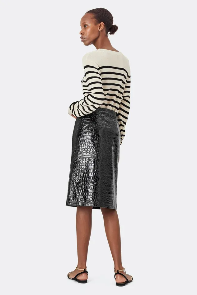 Women Lollys Laundry Knitwear SwanLL Jumper LS Black