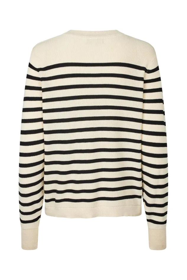 Women Lollys Laundry Knitwear SwanLL Jumper LS Black