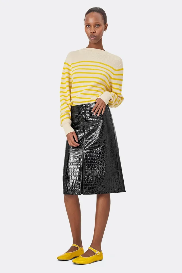 Women Lollys Laundry Knitwear SwanLL Jumper LS Yellow