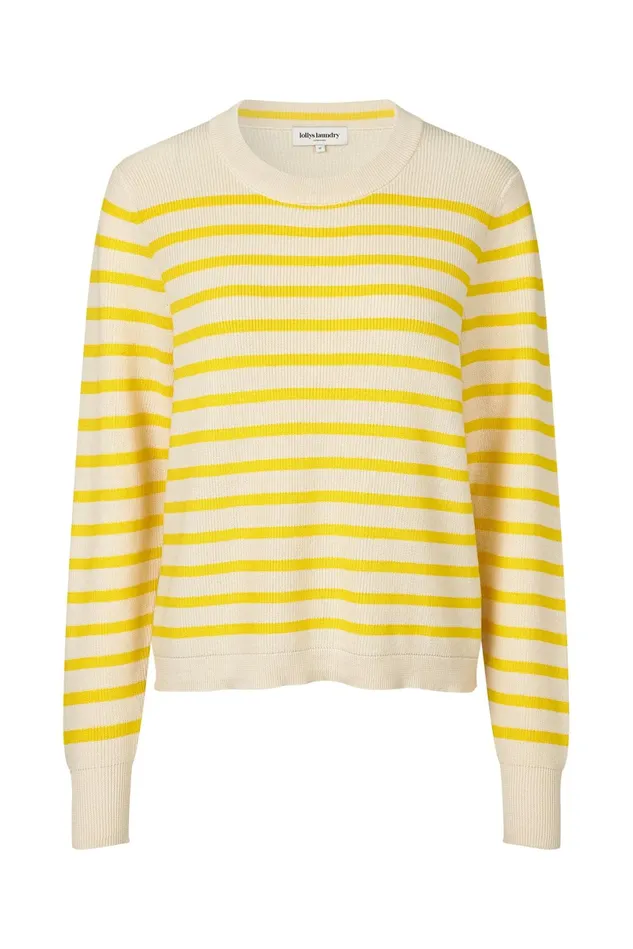 Women Lollys Laundry Knitwear SwanLL Jumper LS Yellow