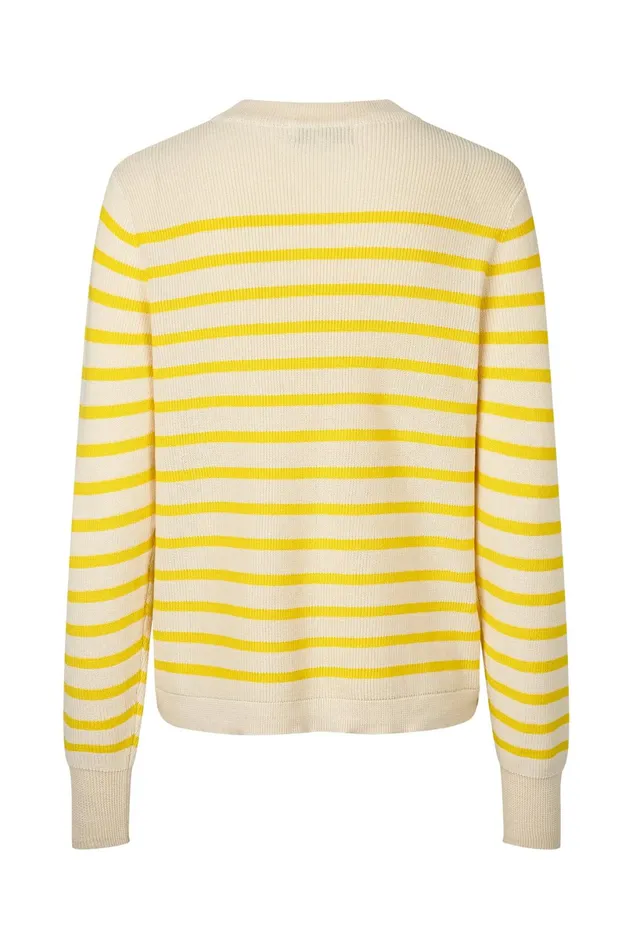Women Lollys Laundry Knitwear SwanLL Jumper LS Yellow