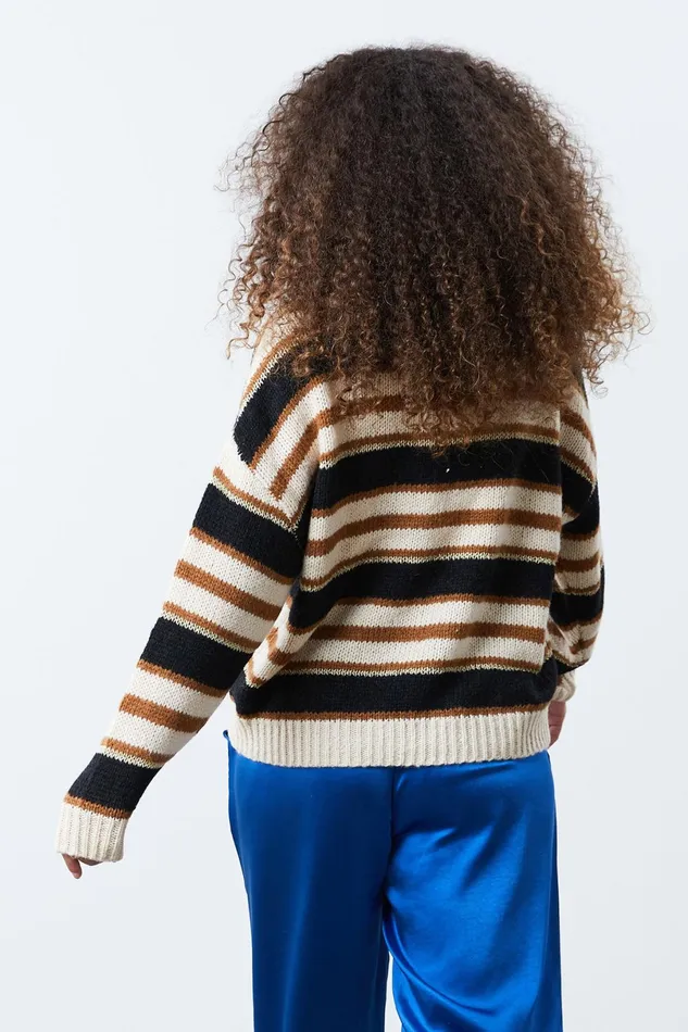 Women Lollys Laundry Knitwear Terry Jumper Stripe