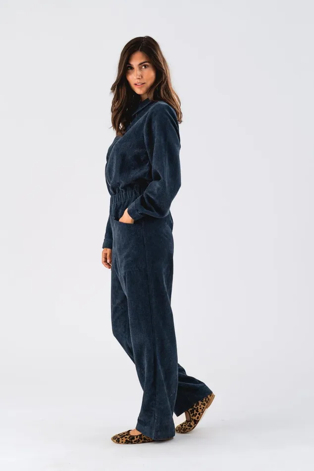 Women Lollys Laundry Pants Shorts Aberdeen Jumpsuit Dark Blue