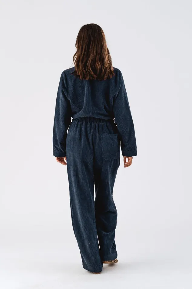 Women Lollys Laundry Pants Shorts Aberdeen Jumpsuit Dark Blue