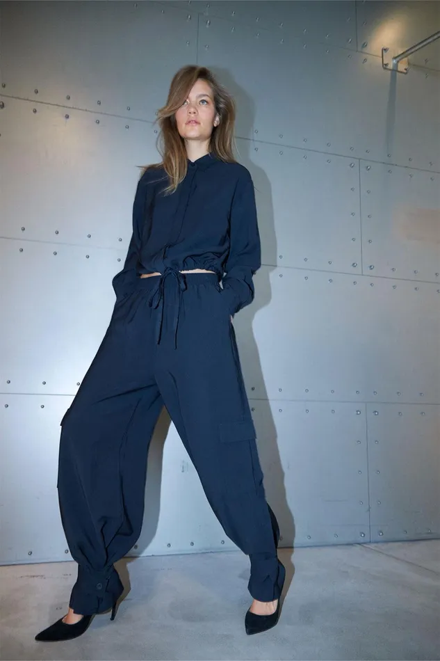 Women Lollys Laundry Pants Shorts Baja Pants Dark Navy