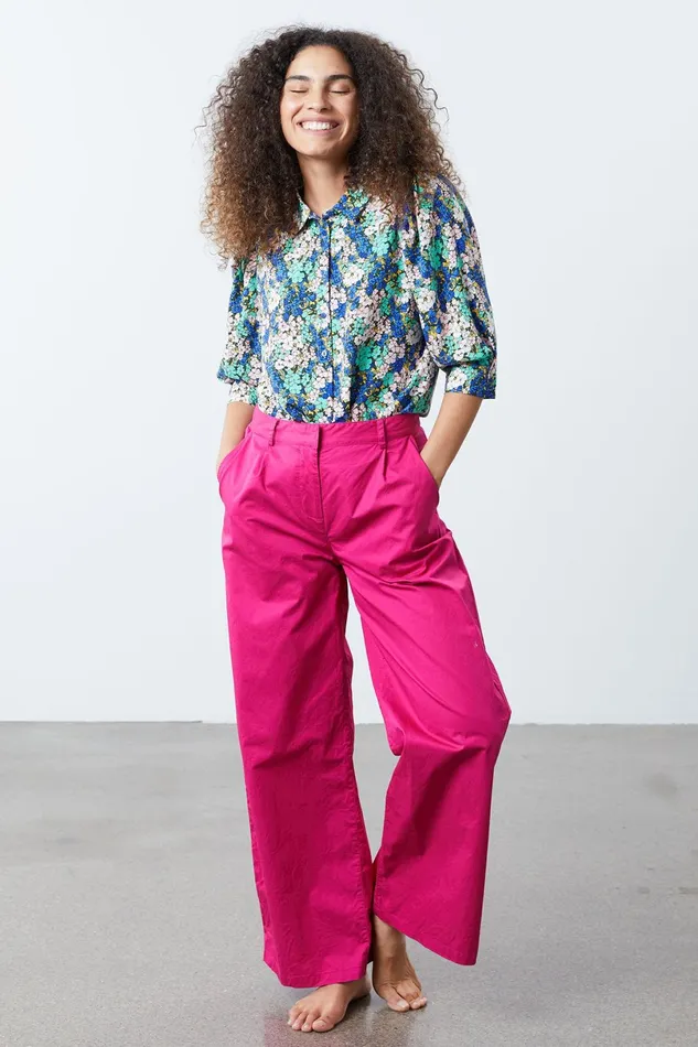 Women Lollys Laundry Pants Shorts Birch Pants Neon Pink