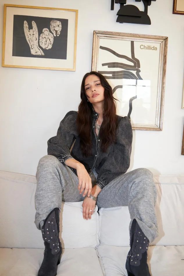 Women Lollys Laundry Pants Shorts ElbanyLL Pants Grey Melange