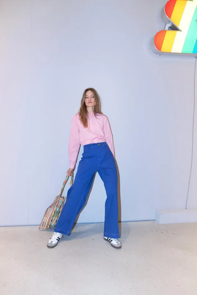 Women Lollys Laundry Pants Shorts Florida Pants Blue