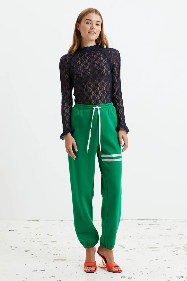 Women Lollys Laundry Pants Shorts Mona Pants Green