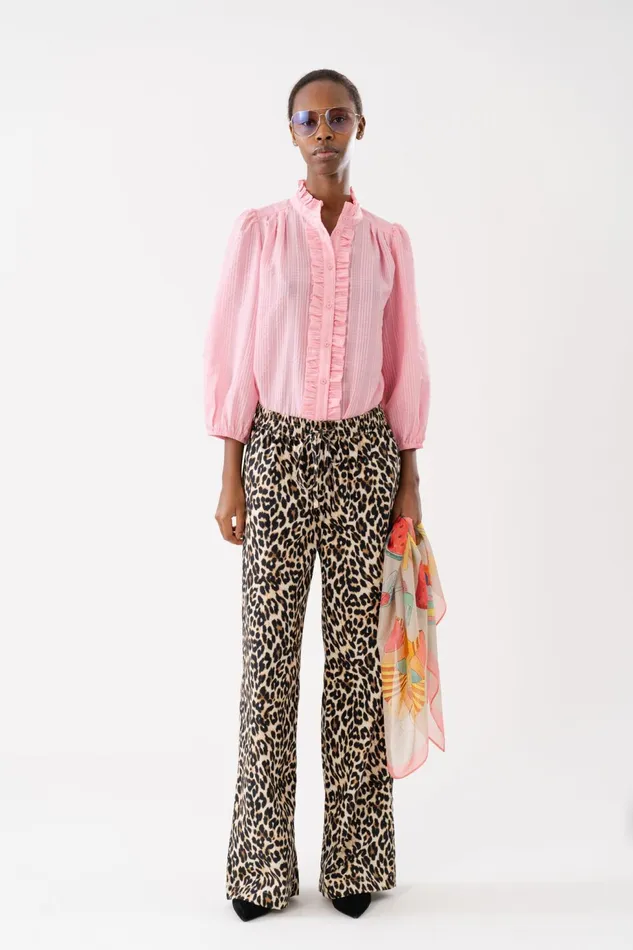 Women Lollys Laundry Pants Shorts RitaLL Pants Leopard Print