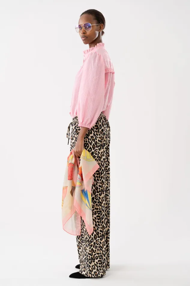 Women Lollys Laundry Pants Shorts RitaLL Pants Leopard Print