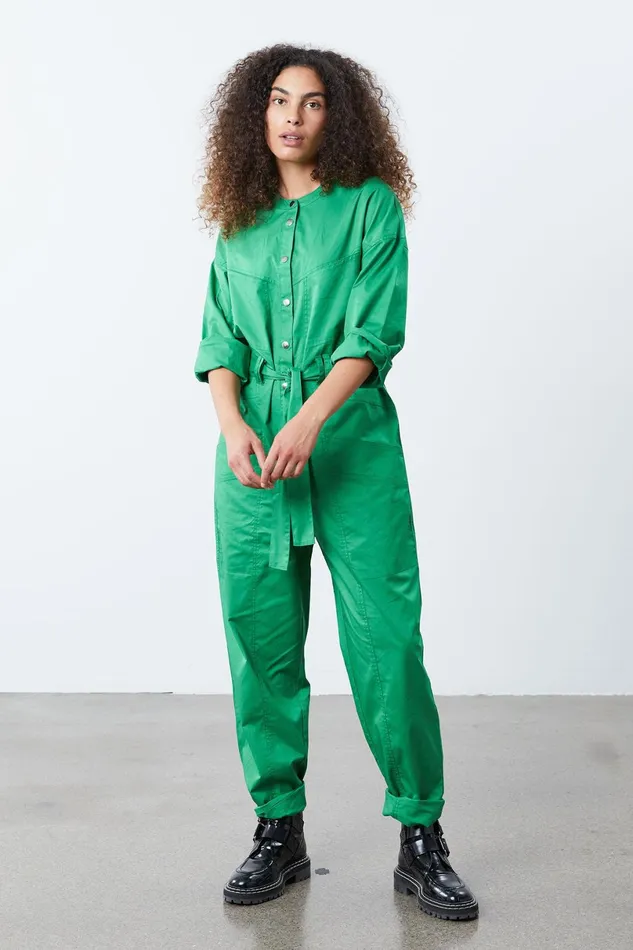 Women Lollys Laundry Pants Shorts Yuko Jumpsuit Green