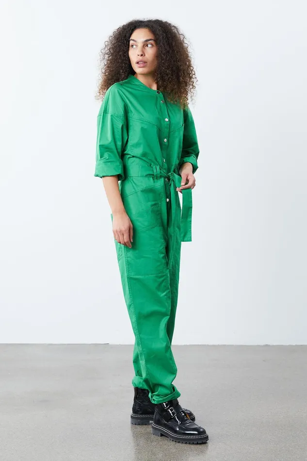 Women Lollys Laundry Pants Shorts Yuko Jumpsuit Green