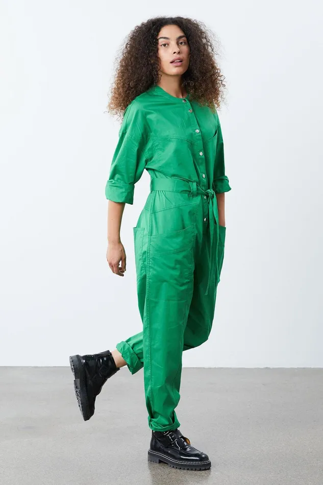 Women Lollys Laundry Pants Shorts Yuko Jumpsuit Green