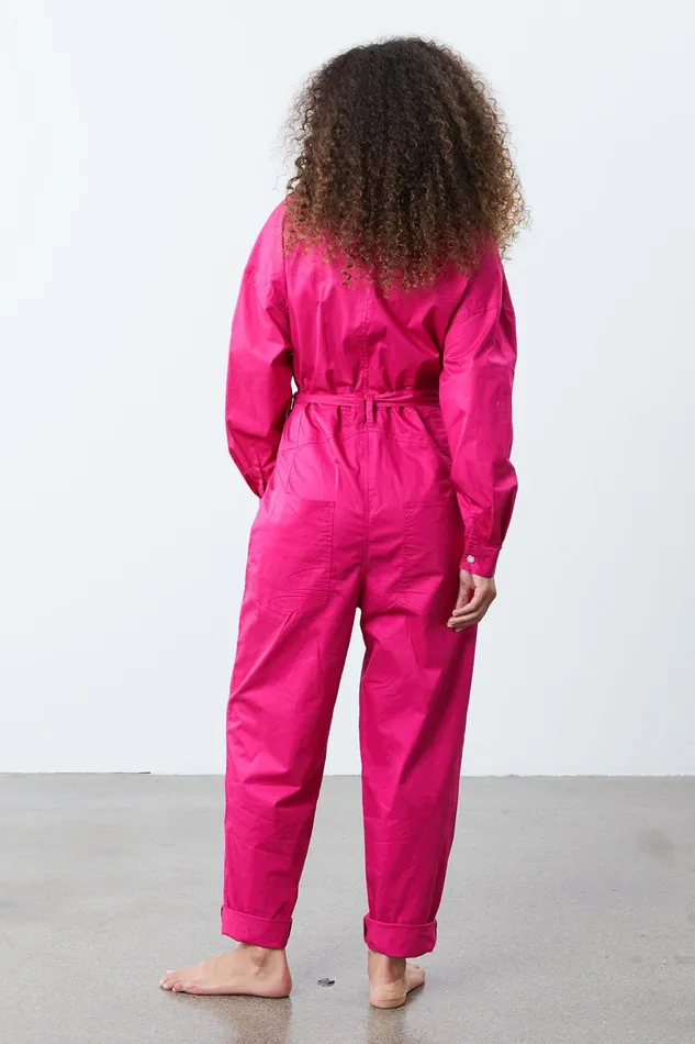 Women Lollys Laundry Pants Shorts Yuko Jumpsuit Neon Pink