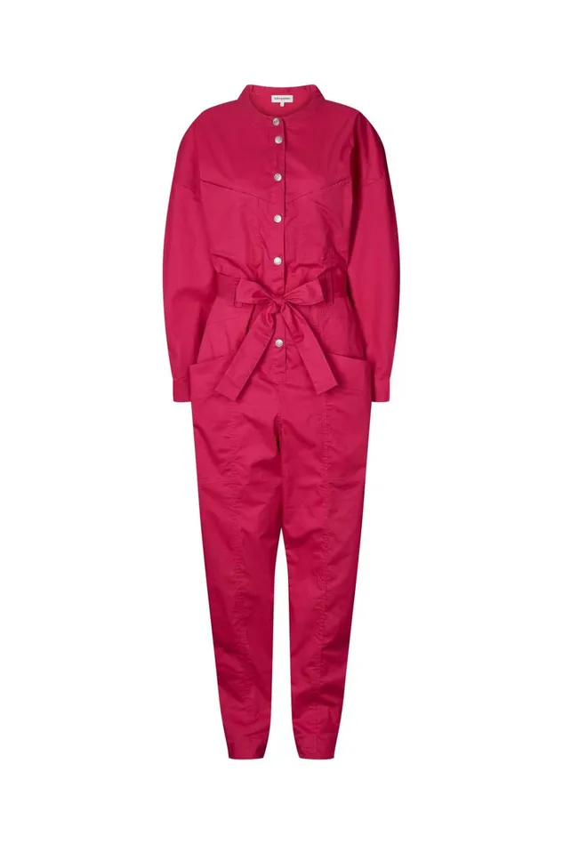 Women Lollys Laundry Pants Shorts Yuko Jumpsuit Neon Pink