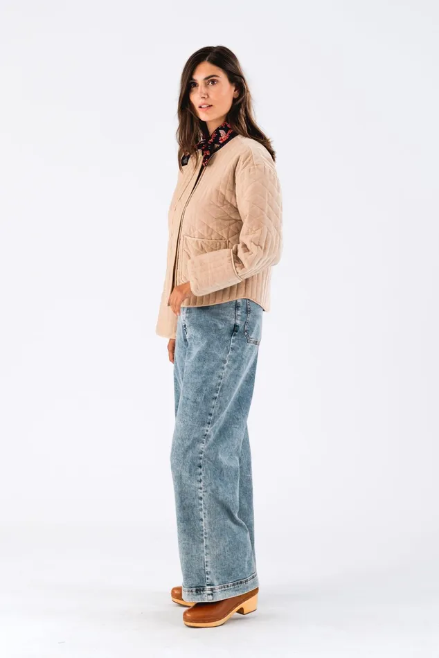 Women Lollys Laundry Quilt AnandaLL Jacket Beige