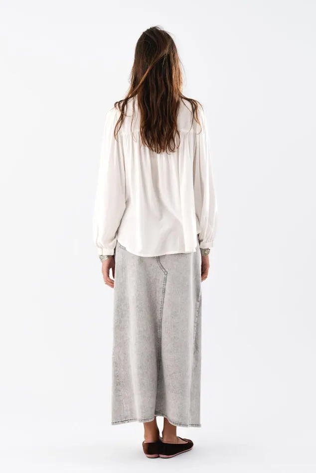 Women Lollys Laundry Shirts CaraLL Shirt LS White