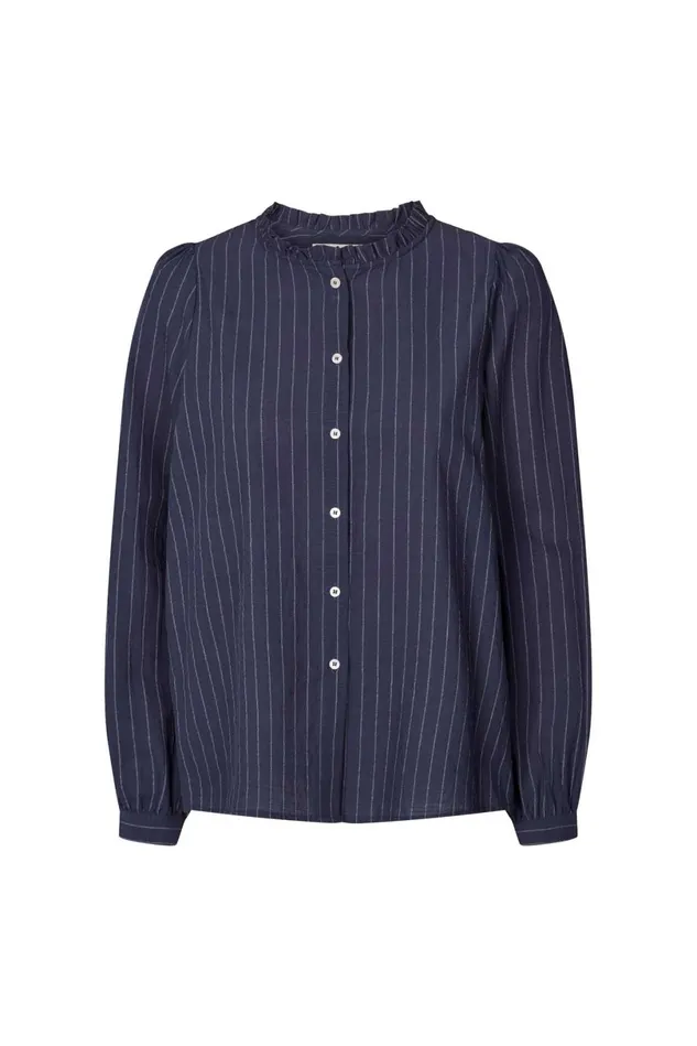 Women Lollys Laundry Shirts River Shirt Dark Blue