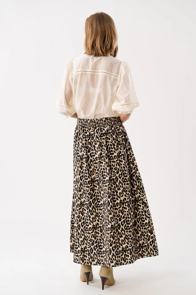 Women Lollys Laundry Skirts AkaneLL Maxi Skirt Leopard Print