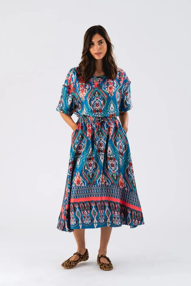 Women Lollys Laundry Skirts BristolLL Midi Skirt Graphic Print