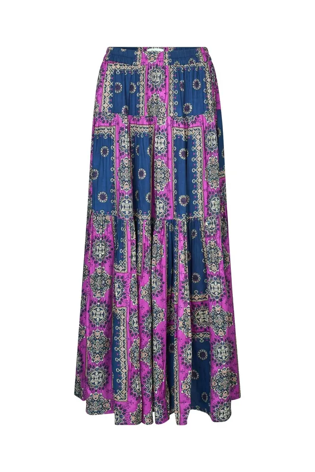 Women Lollys Laundry Skirts Sunset Maxi Skirt Dark Blue
