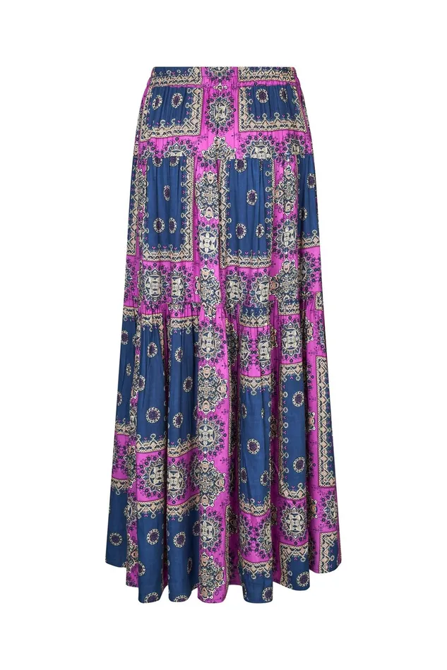 Women Lollys Laundry Skirts Sunset Maxi Skirt Dark Blue