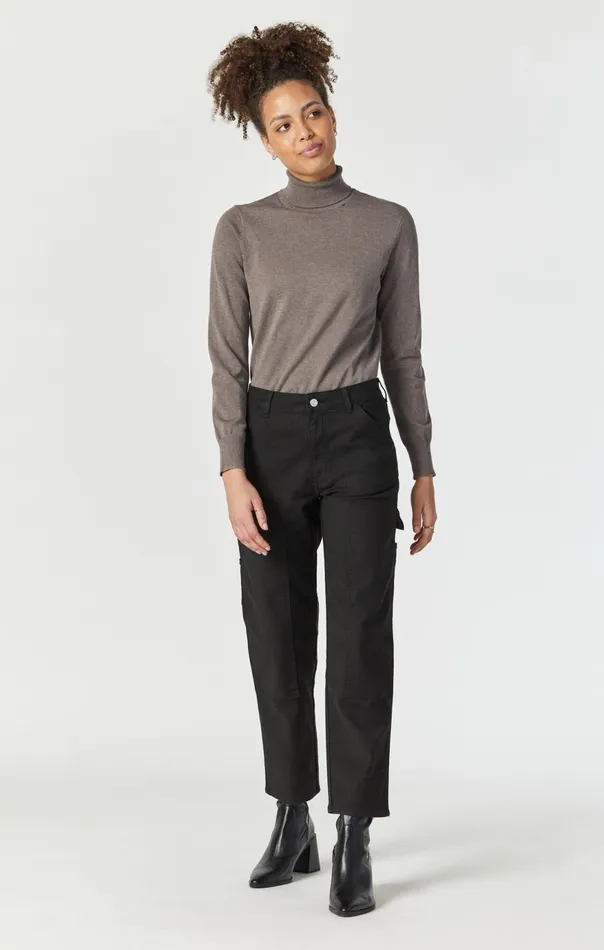 Women Luisa Straight Leg In Black Luxe Twill Mavi Jeans Pants Women Luisa Straight Leg In Black Luxe Twill Mavi Jeans Pants