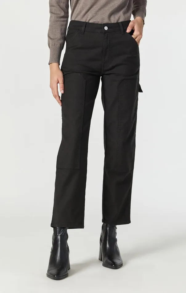 Women Luisa Straight Leg In Black Luxe Twill Mavi Jeans Pants Women Luisa Straight Leg In Black Luxe Twill Mavi Jeans Pants