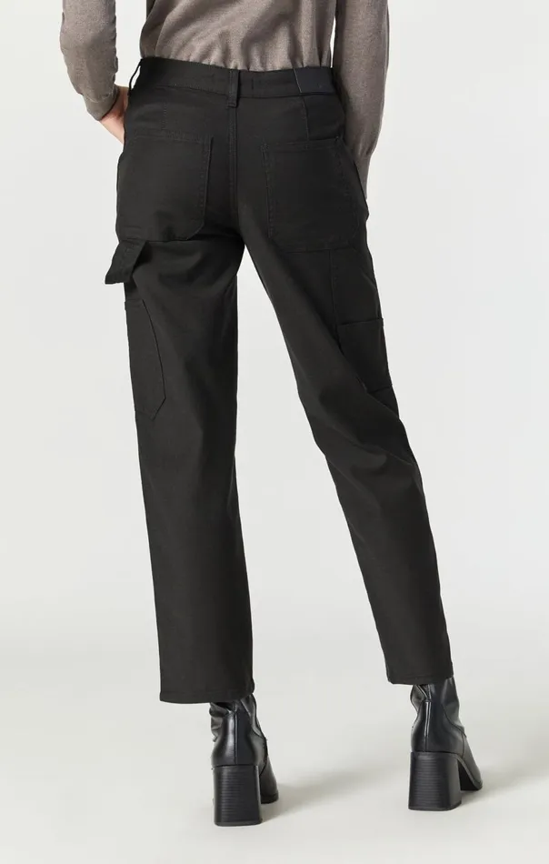 Women Luisa Straight Leg In Black Luxe Twill Mavi Jeans Pants Women Luisa Straight Leg In Black Luxe Twill Mavi Jeans Pants