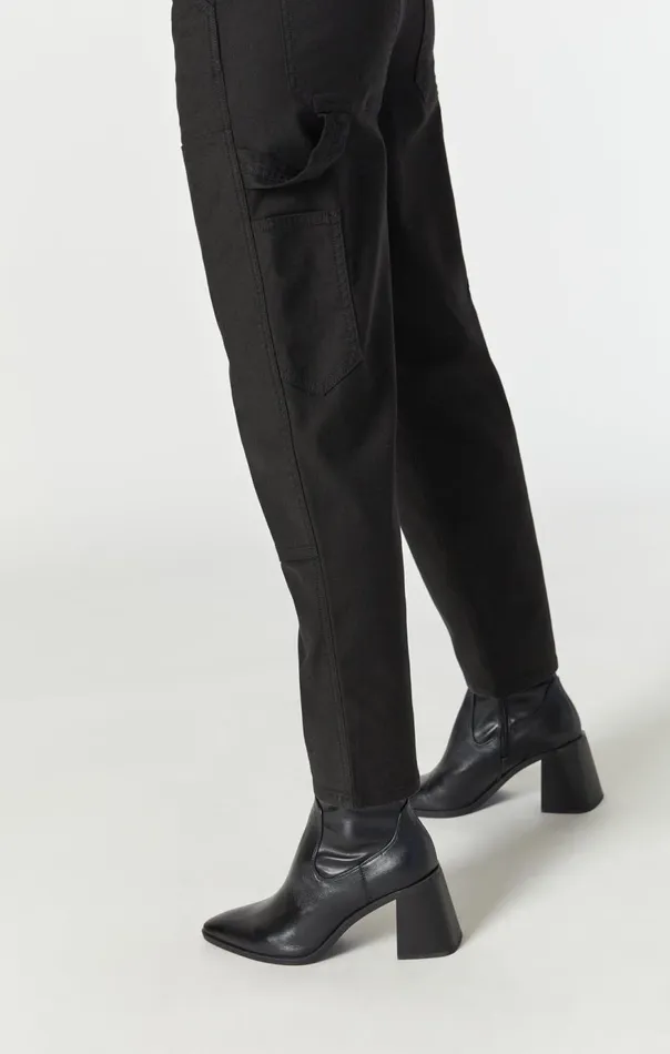 Women Luisa Straight Leg In Black Luxe Twill Mavi Jeans Pants Women Luisa Straight Leg In Black Luxe Twill Mavi Jeans Pants