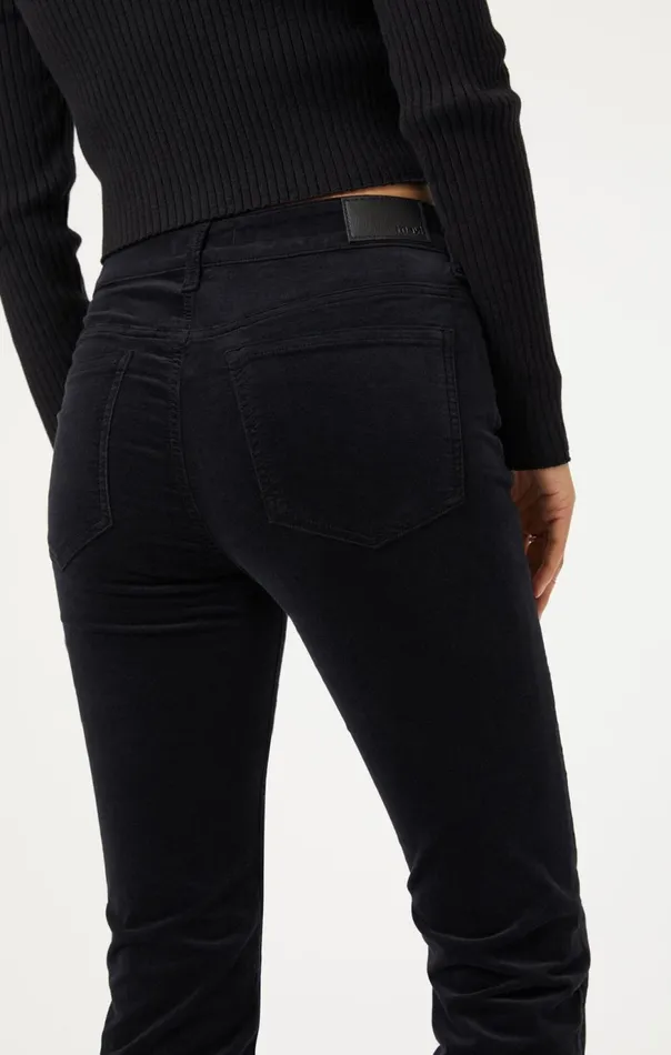 Women Maria Flare In Black Velvet Mavi Jeans Pants Women Maria Flare In Black Velvet Mavi Jeans Pants