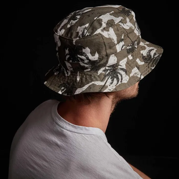 WomenMen Hats James Perse Camo Palm Print Bucket Hat Jungle