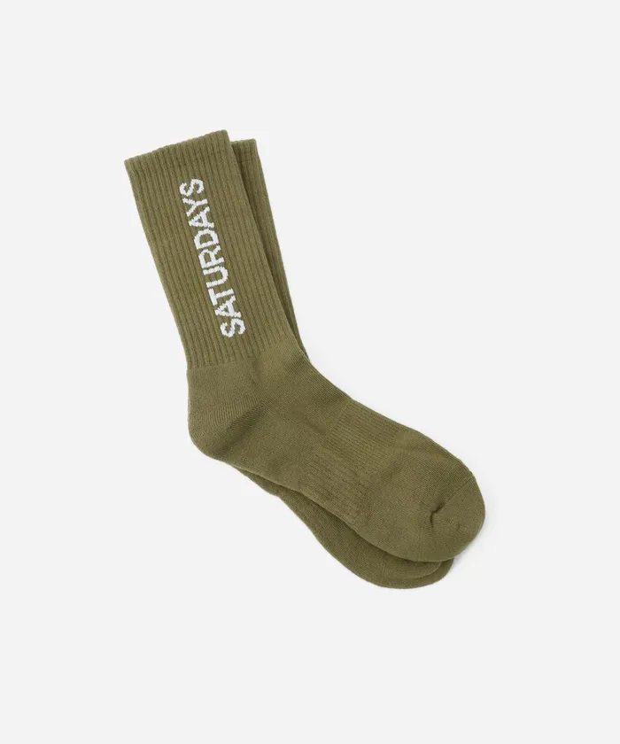WomenMen Saturdays NYC Socks Logo Sock Mayfly
