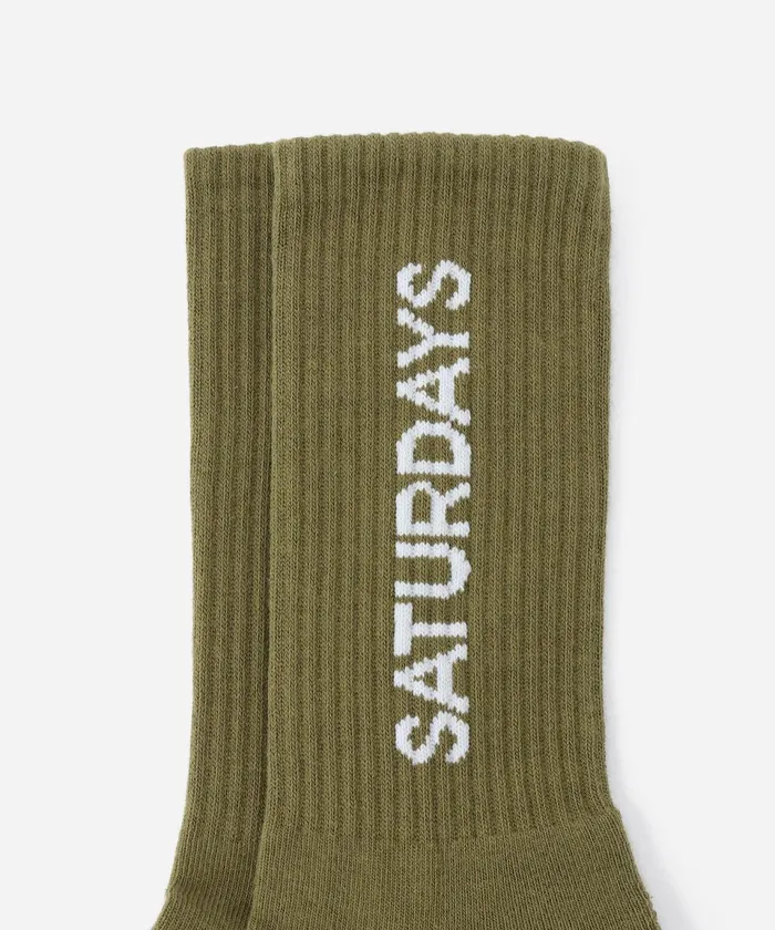 WomenMen Saturdays NYC Socks Logo Sock Mayfly WomenMen Saturdays NYC Socks Logo Sock Mayfly