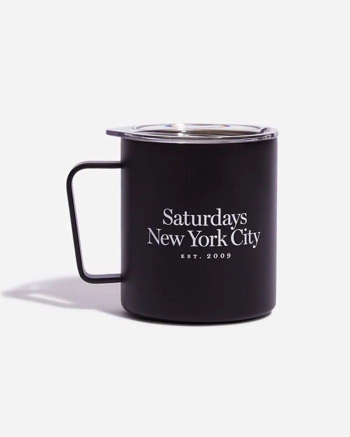 WomenMen Saturdays NYC Water Bottles MIIR X SNYC Camp Cup 12 Oz Black